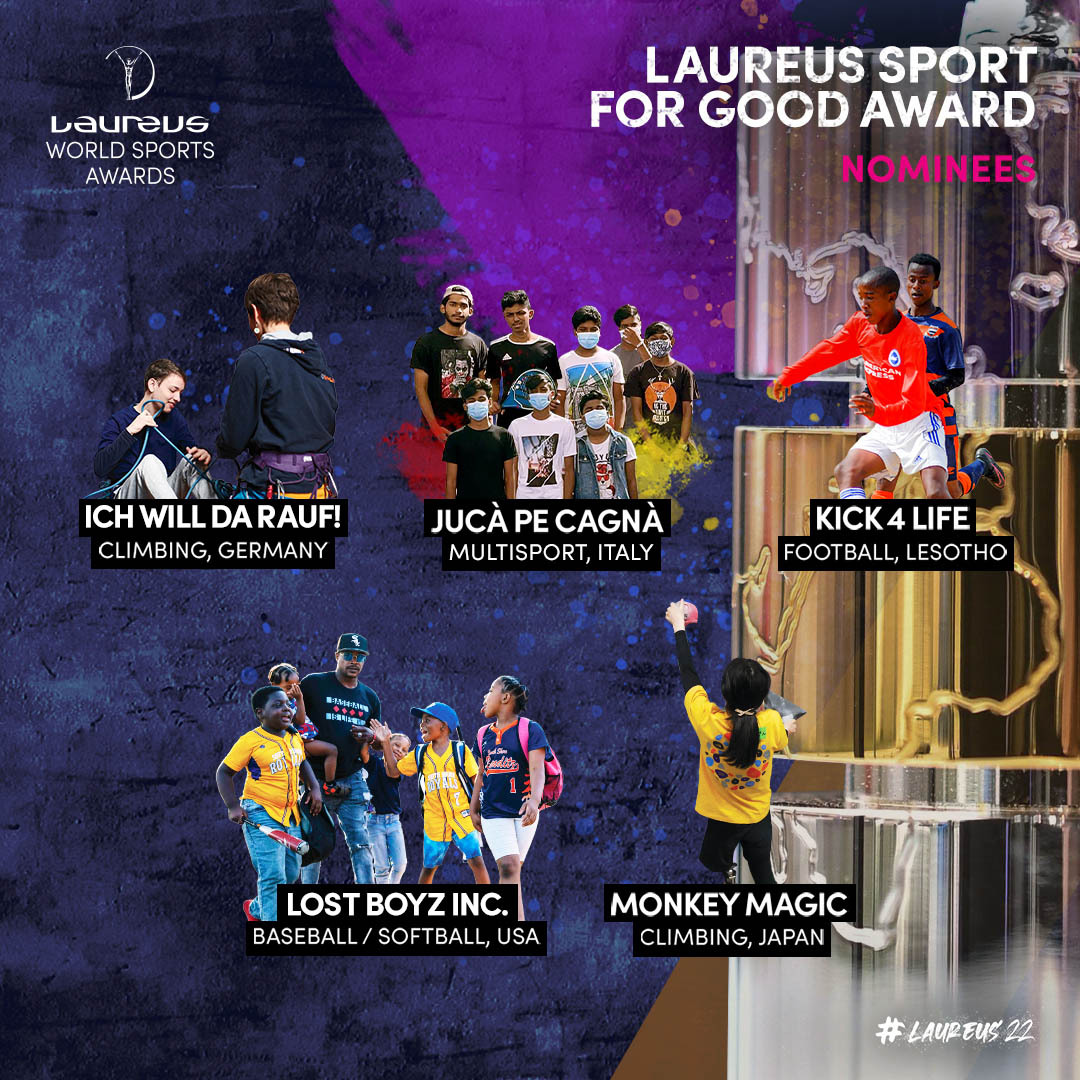 Laureus Sport for Good Award 2022 - Nomination