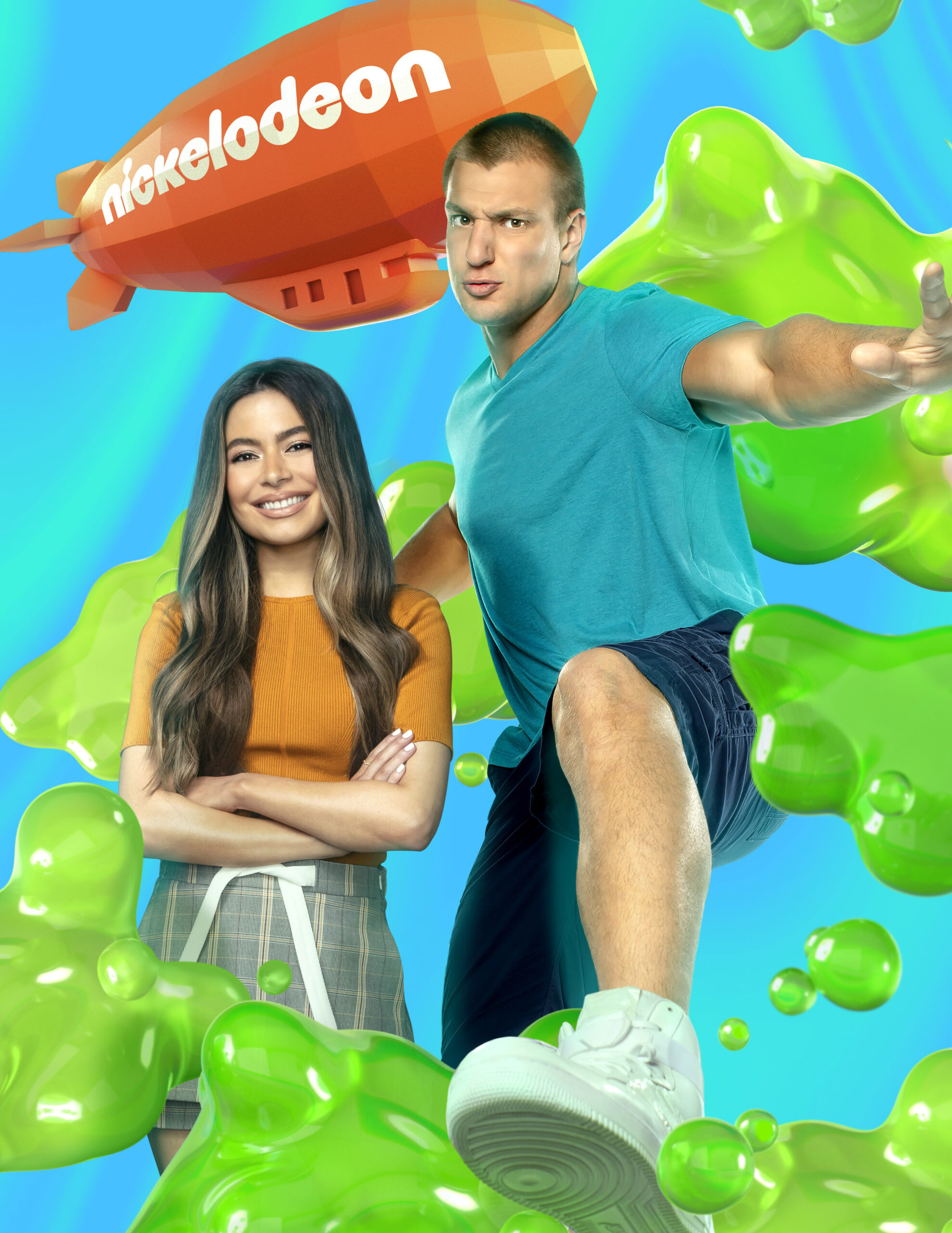 Miranda Cosgrove e Rob Gronkowski i conduttori dei Nickelodeon's Kids' Choice Awards 2022