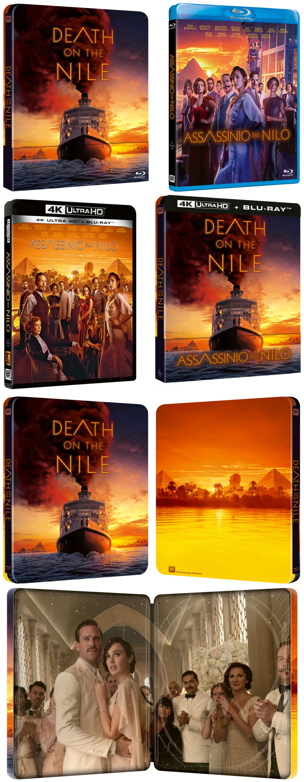 Assassinio sul Nilo in Digitale, DVD, Blu-ray e Steelbook
