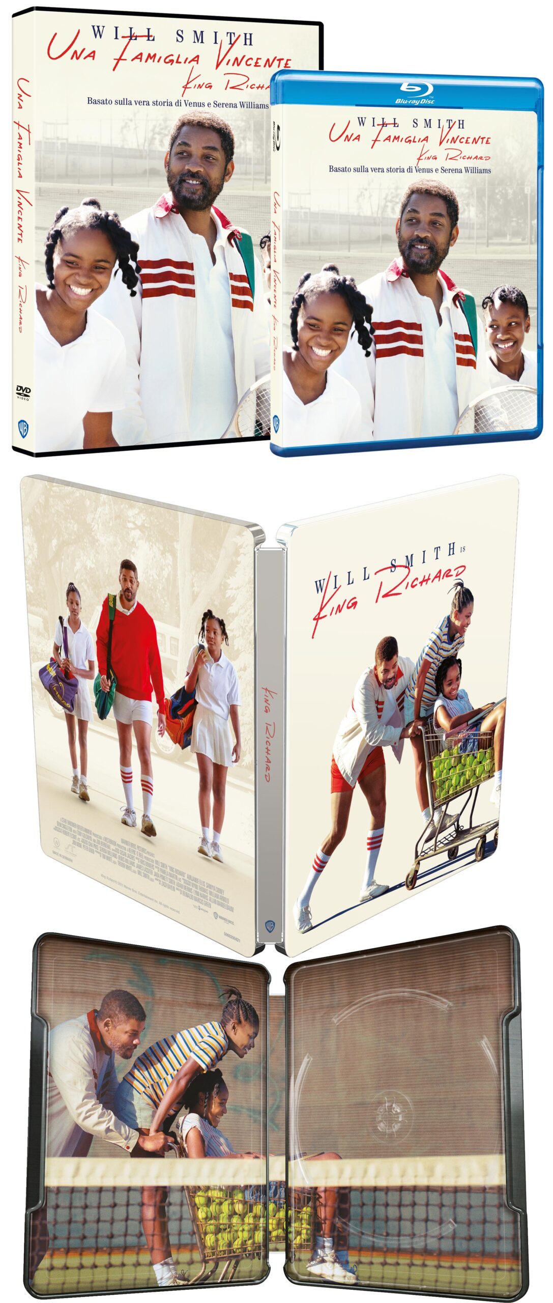 Una famiglia vincente - King Richard in DVD, Blu-Ray e Steelbook Blu-ray