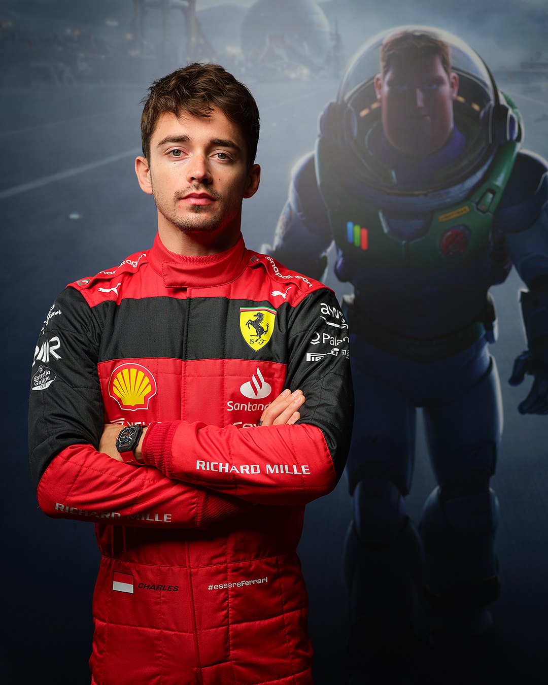 Charles Leclerc interpreta un cameo di doppiaggio nella versione italiana di Lightyear - La vera storia di Buzz [credit: courtesy of Disney Italia]