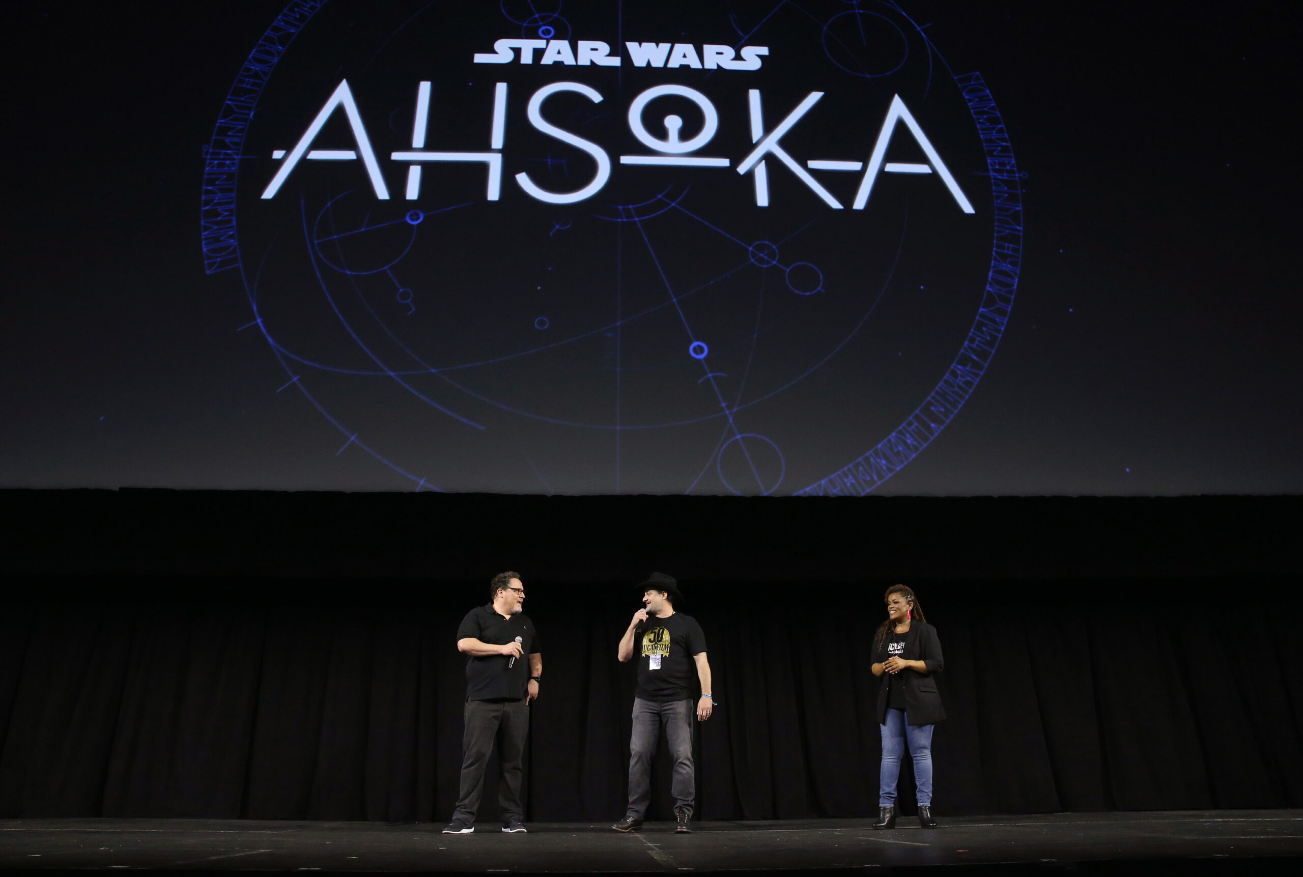 Presentazione di Ahsoka al Star Wars Celebration Event 2022 [credit: Jesse Grant; Copyright 2022 Getty Images; courtesy of Disney Italia]