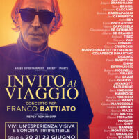 Poster Invito al viaggio concerto per Franco Battiato