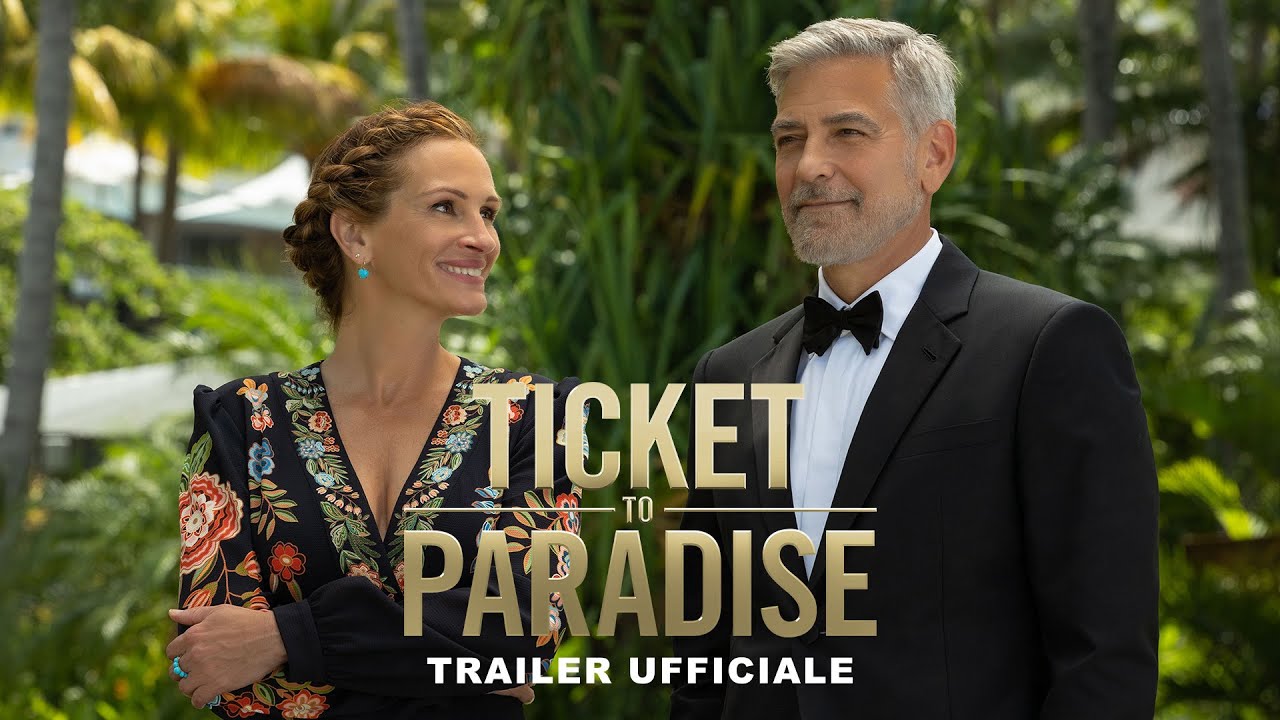 Ticket to Paradise, trailer commedia romantica con George Clooney e Julia Roberts