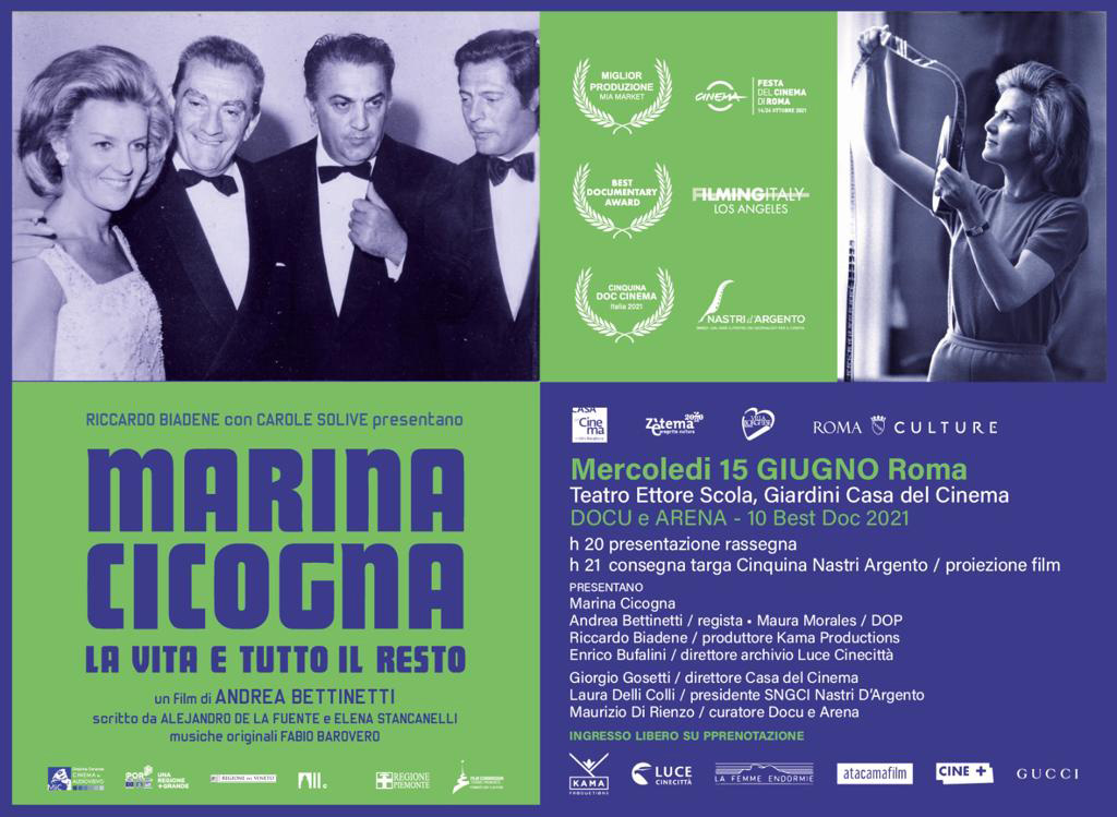 Marina Cicogna - La vita e tutto il resto | Locandina evento 15 Giugno 2022