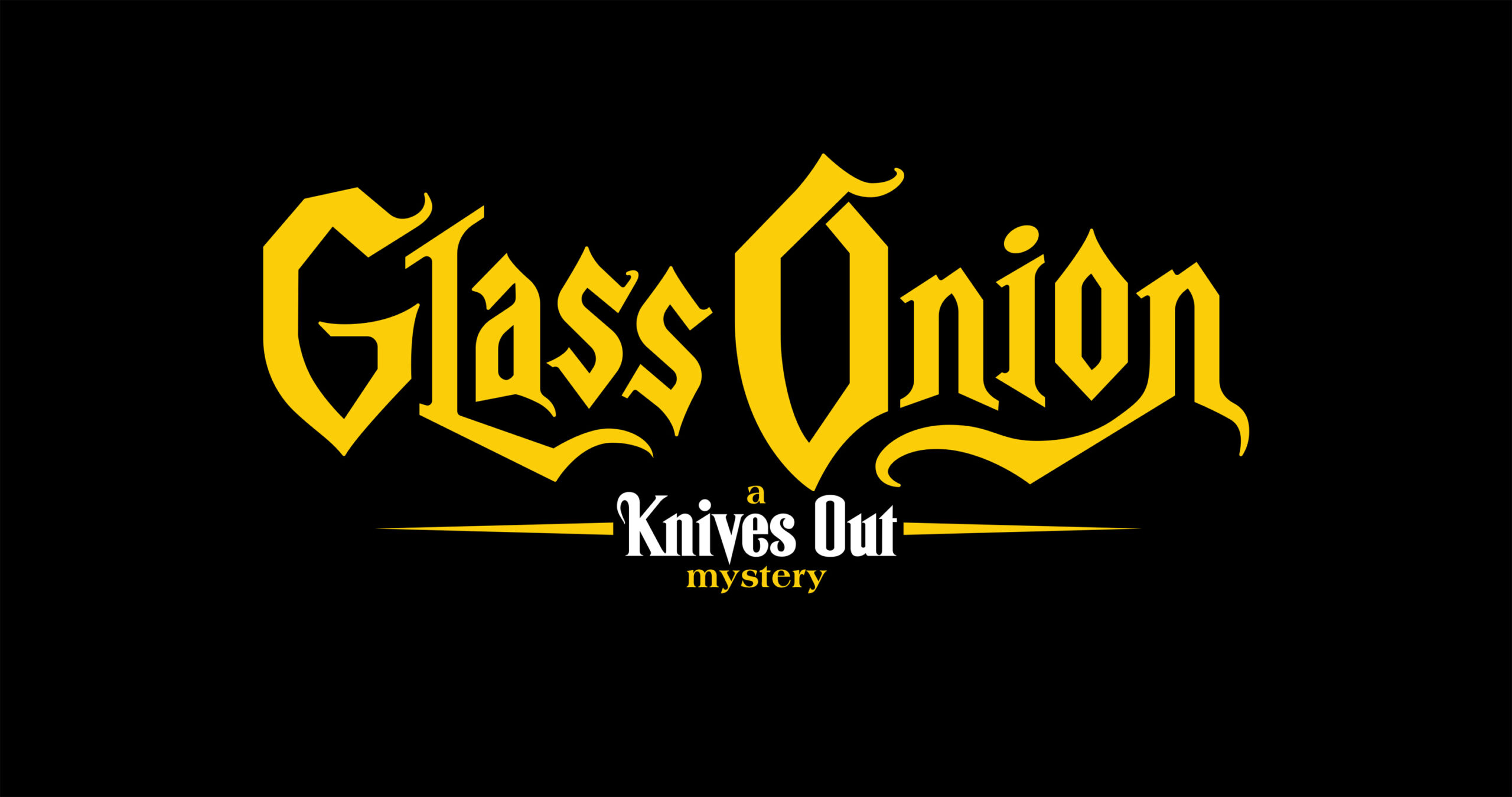 Glass Onion: A Knives Out Mystery - Poster Logo [credit: Netflix]