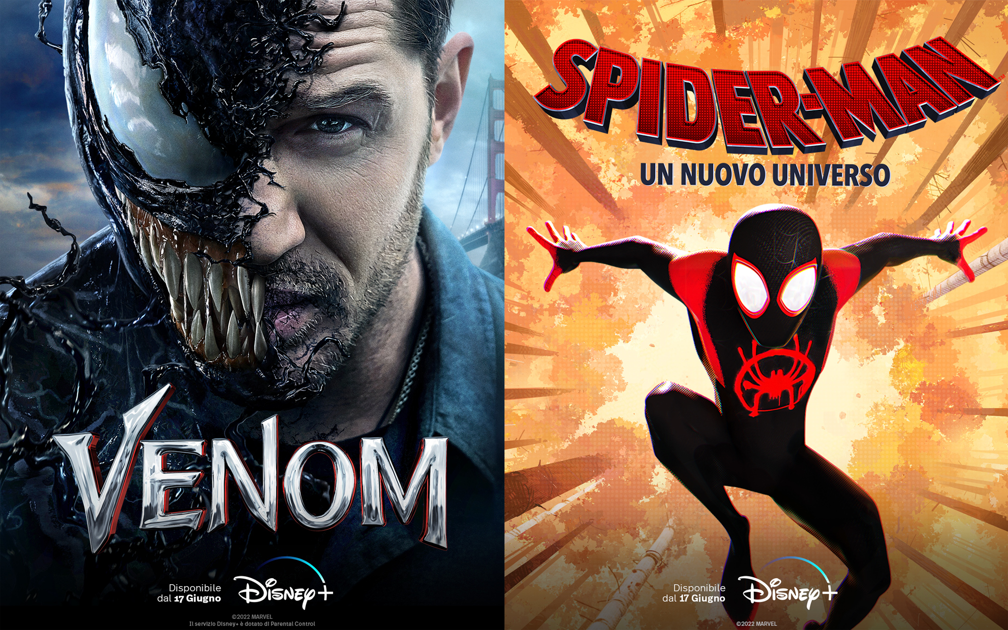Venom e Spider-Man: Un Nuovo Universo su Disney Plus