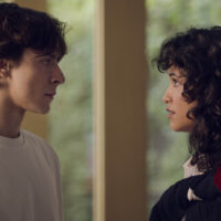 Alejandro Puente come Sebas, Andrea Chaparro come MJ in Rebelde 2×03