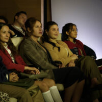 Karla Sofia Gascon (Prefecta Lourdes), Estefania Villareal (Celina) in Rebelde 2×03