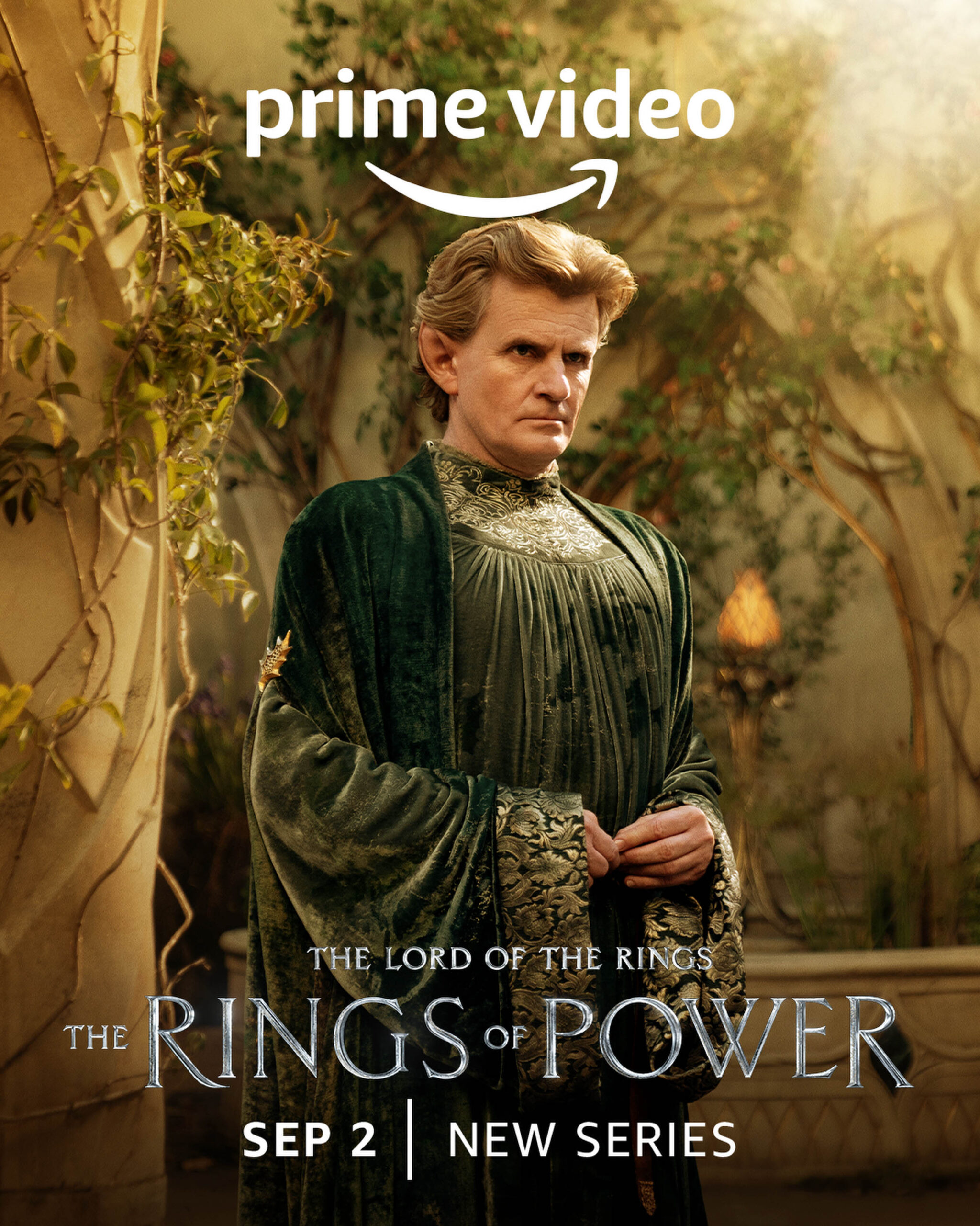 Charles Edwards come Celebrimbor - Il signore degli anelli Gli anelli del Potere - Character Poster (SDCC 2022) [credit: Crediti: Copyright Amazon Studios; courtesy of Prime Video]