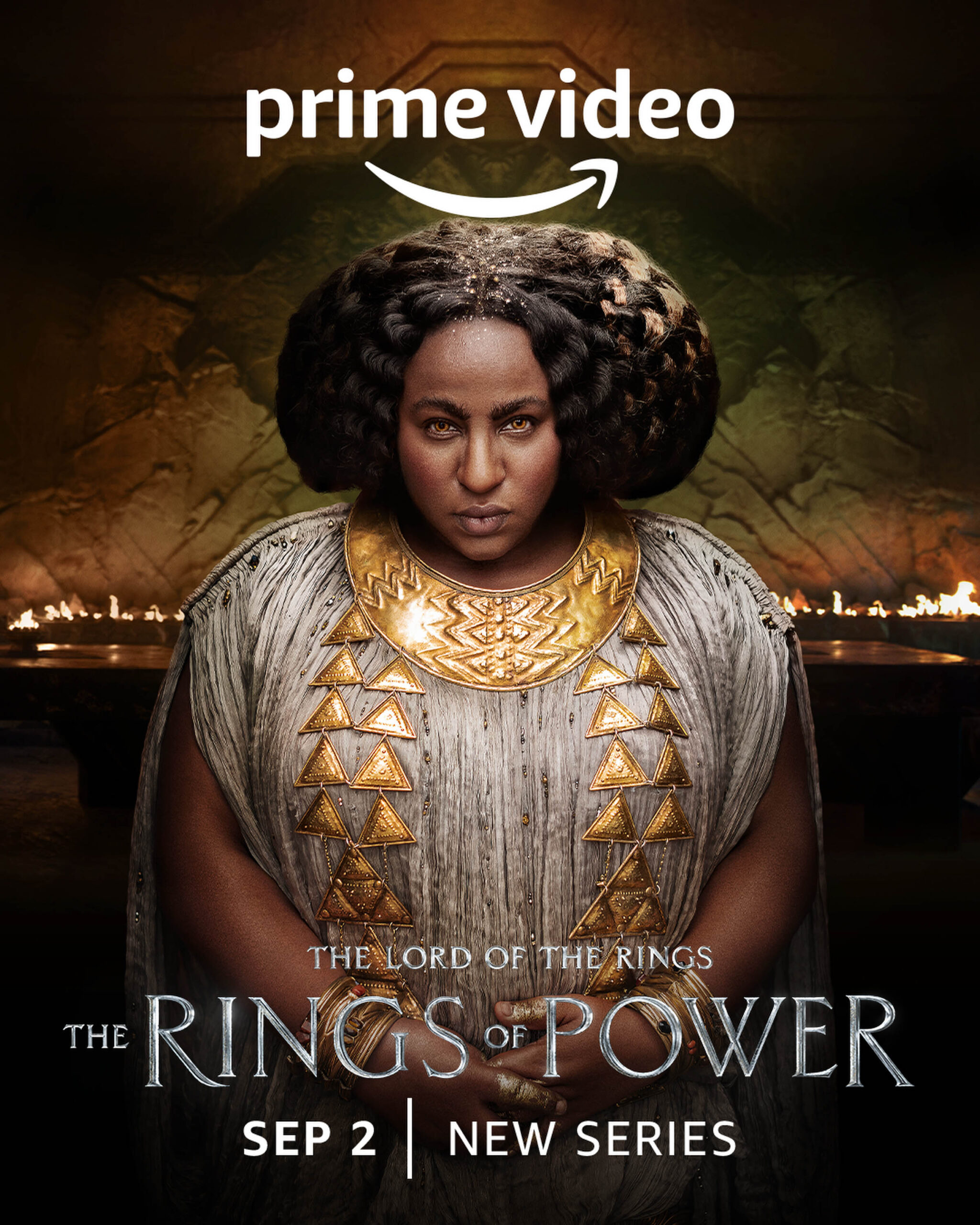 Sophia Nomvete come Princess Disa - Il signore degli anelli Gli anelli del Potere - Character Poster (SDCC 2022) [credit: Crediti: Copyright Amazon Studios; courtesy of Prime Video]