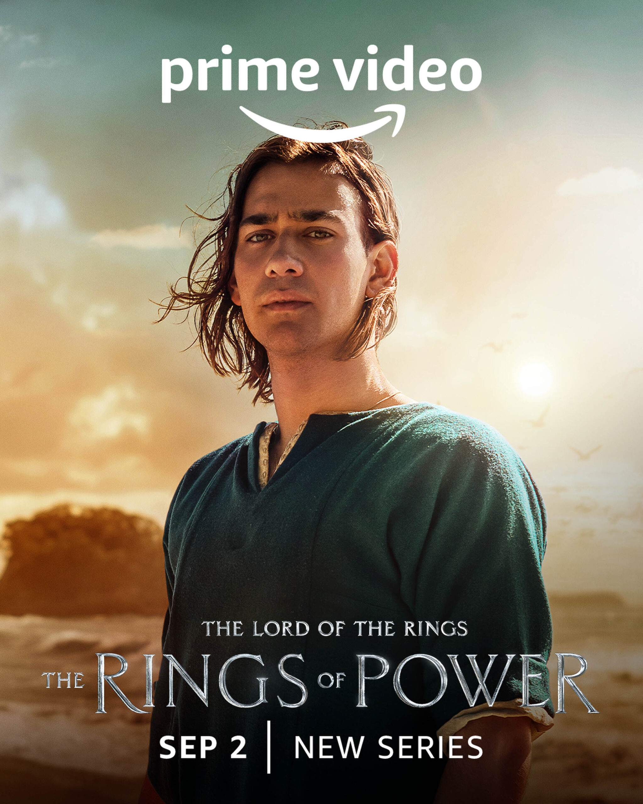 Maxim Baldry come Isildur - Il signore degli anelli Gli anelli del Potere - Character Poster (SDCC 2022) [credit: Crediti: Copyright Amazon Studios; courtesy of Prime Video]