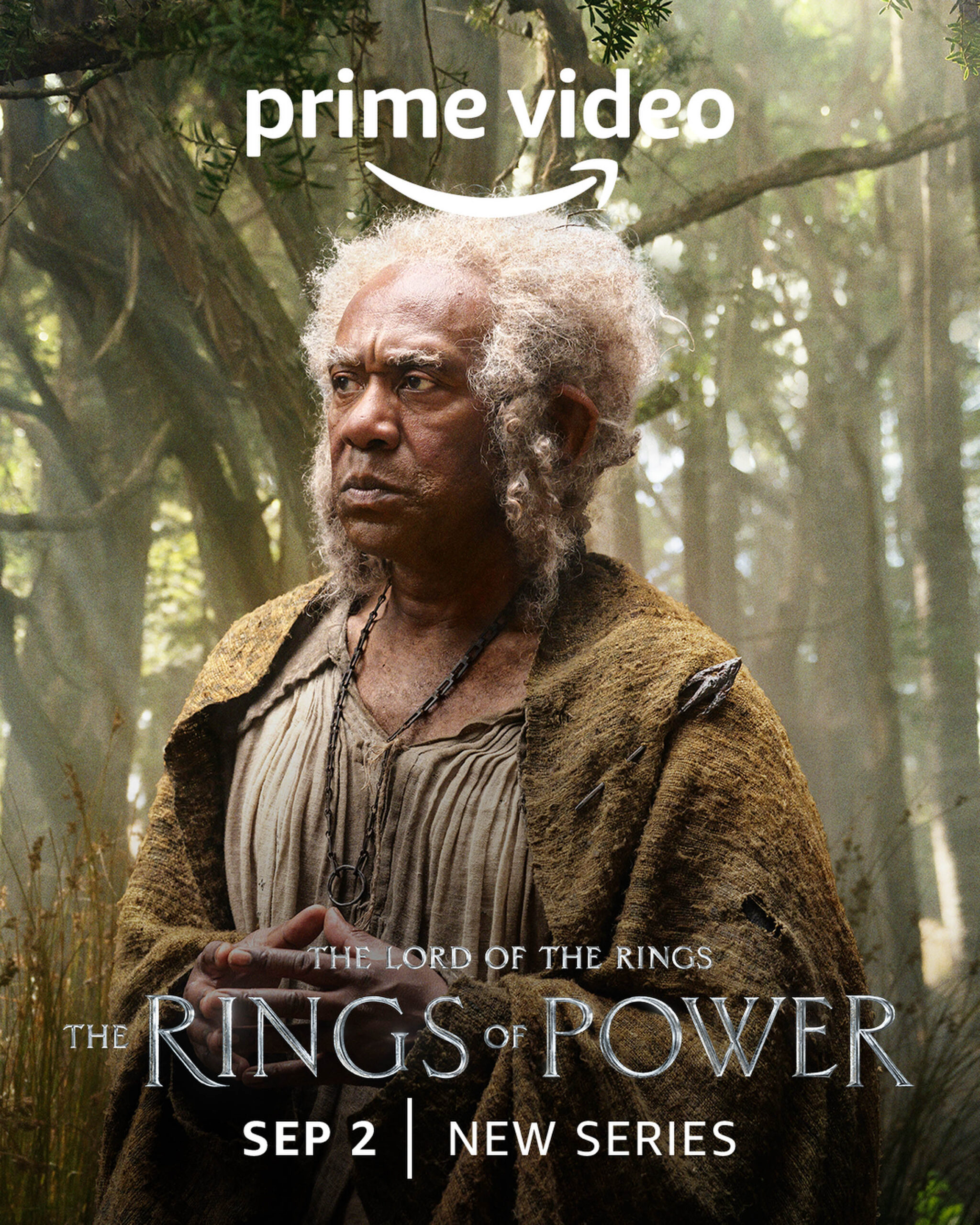 Sir Lenny Henry come Sadoc Burrows - Il signore degli anelli Gli anelli del Potere - Character Poster (SDCC 2022) [credit: Crediti: Copyright Amazon Studios; courtesy of Prime Video]