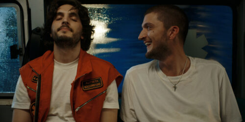 Andrea Lattanzi e Giacomo Ferrara nel film 'Unità mobile di soccorso' [tag: Andrea Lattanzi, Giacomo Ferrara] [credit: courtesy of Ufficio Stampa film]