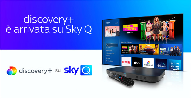 Discovery Plus arriva su Sky Q