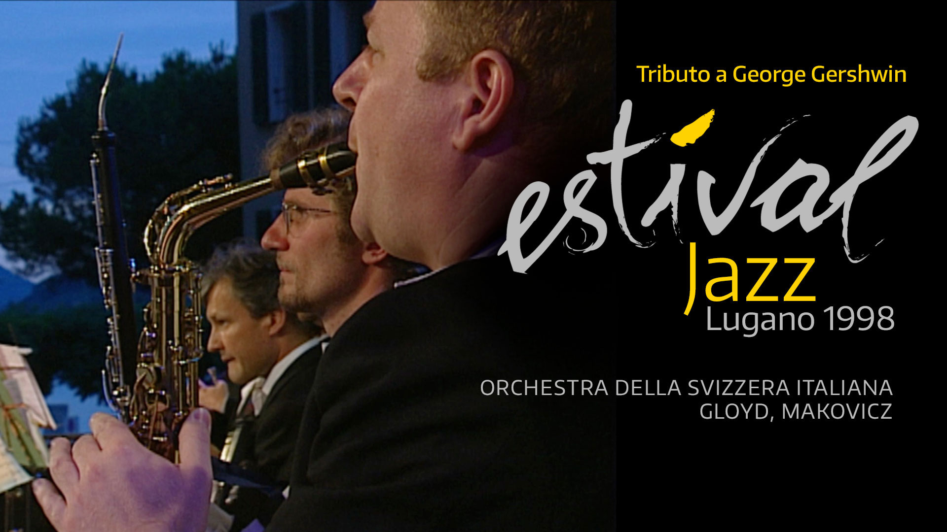 Poster Estival Jazz Lugano 1998 - Orchestra della Svizzera Italiana, Gloyd, Makovicz
