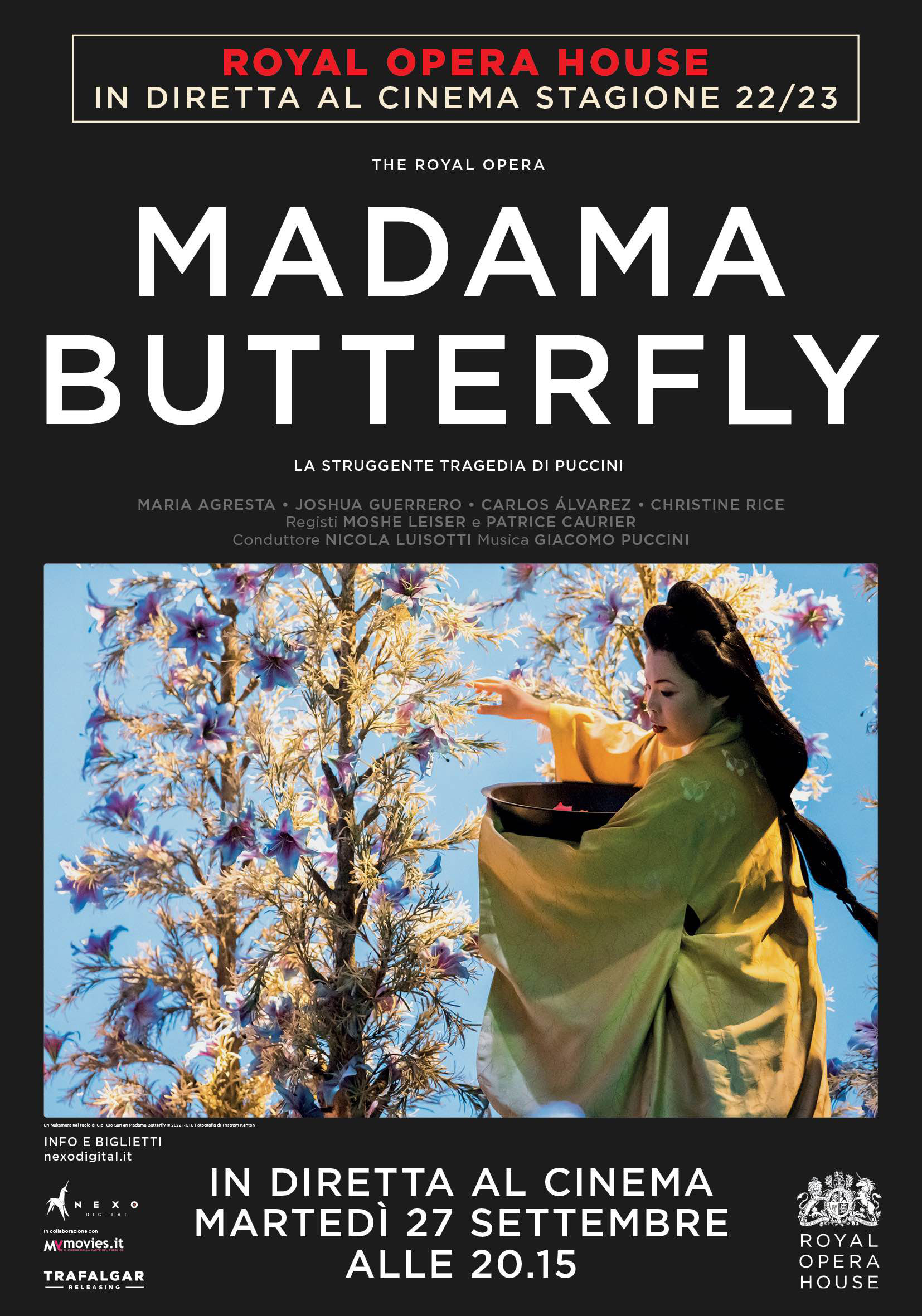 Madama Butterfly della Royal Opera House in diretta al cinema il 27 settembre 2022