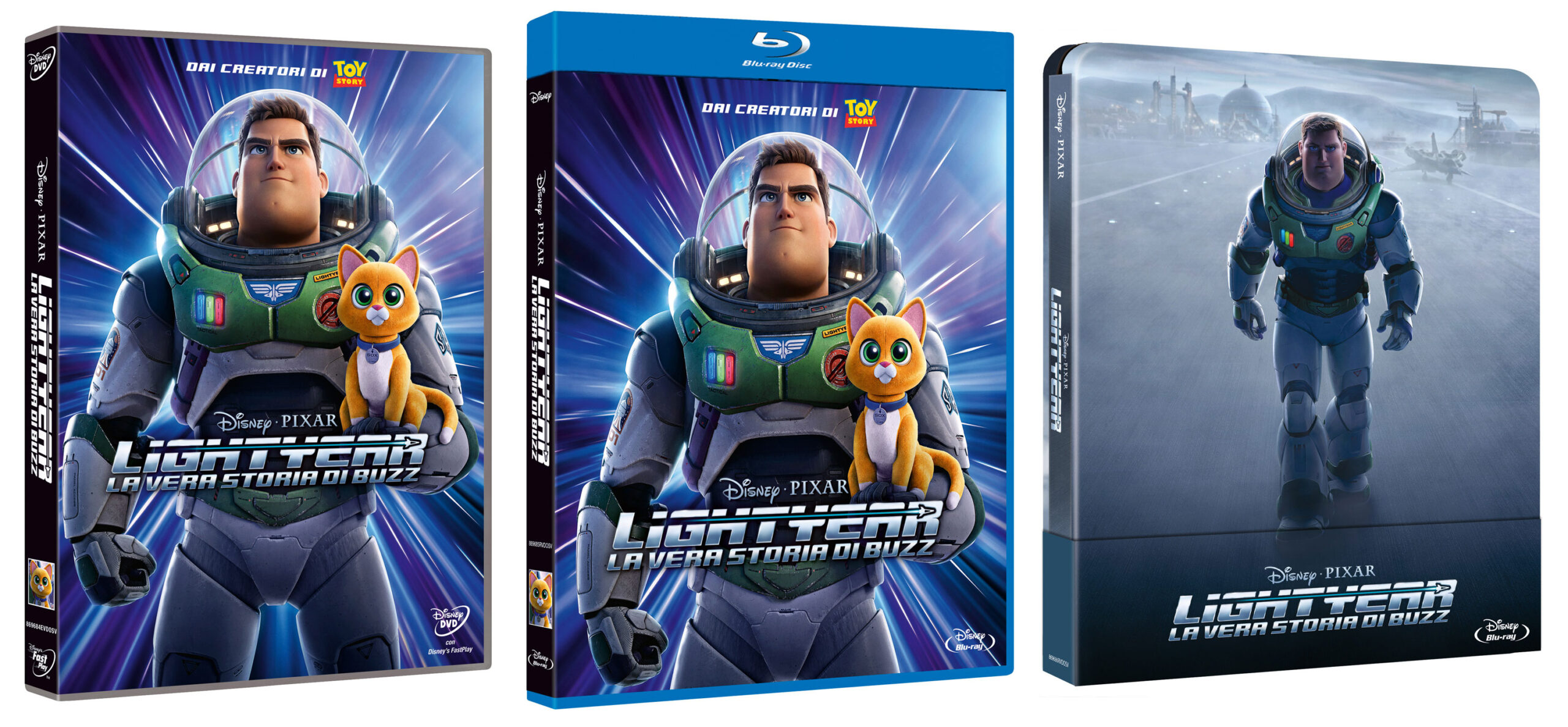 LIGHTYEAR - LA VERA STORIA DI BUZZ in DVD, Blu-ray e in una Steelbook Blu-ray