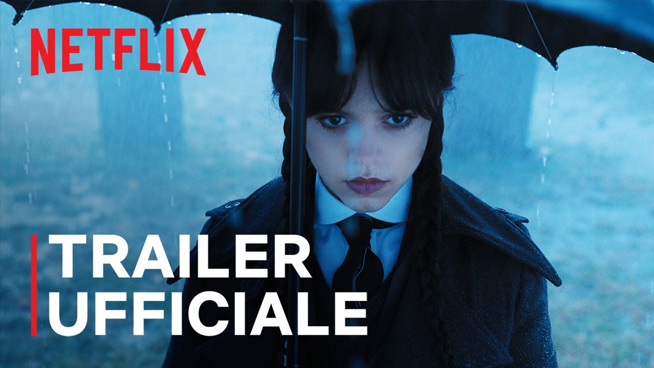 Mercoledì, trailer serie Netflix con Jenna Ortega