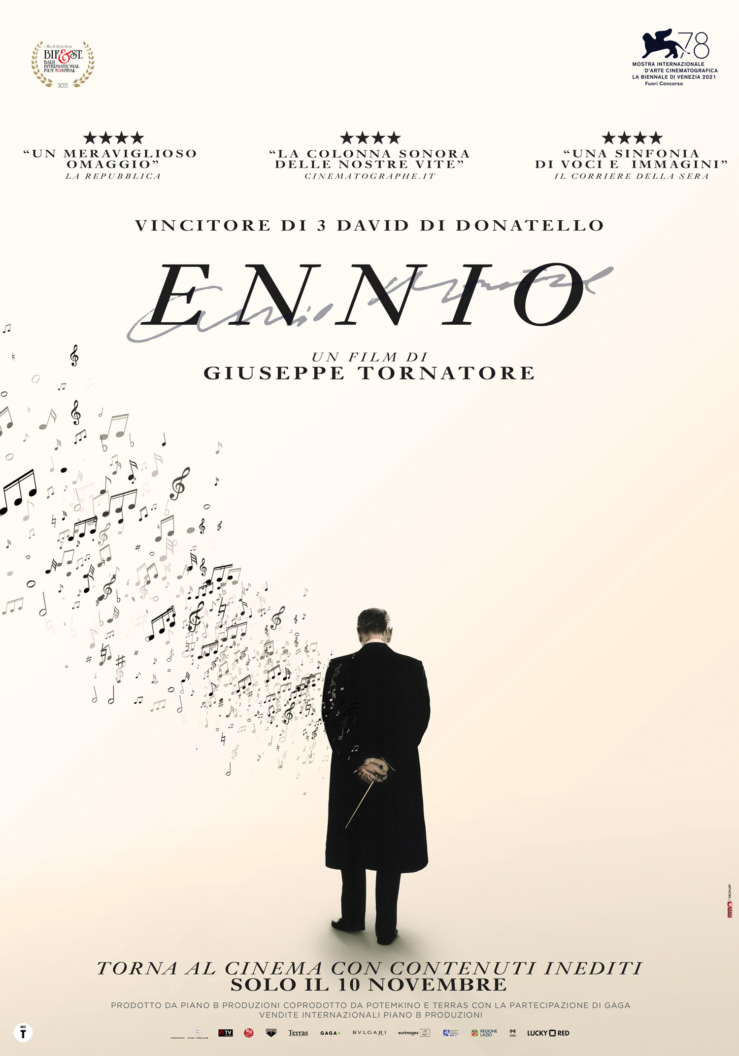 Ennio - Poster ri-uscita al cinema 10 Novembre 2022