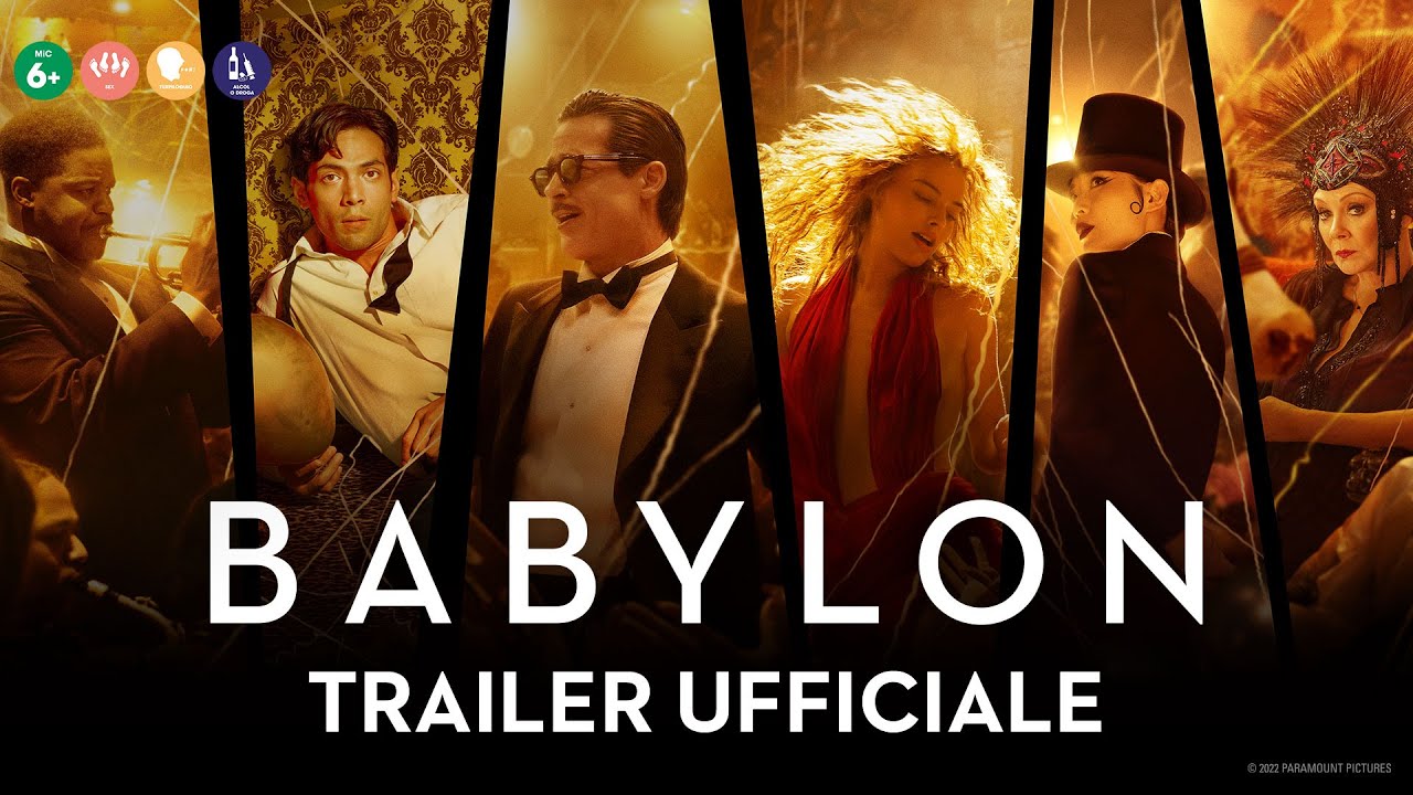 Babylon, trailer film di Damien Chazelle con Brad Pitt