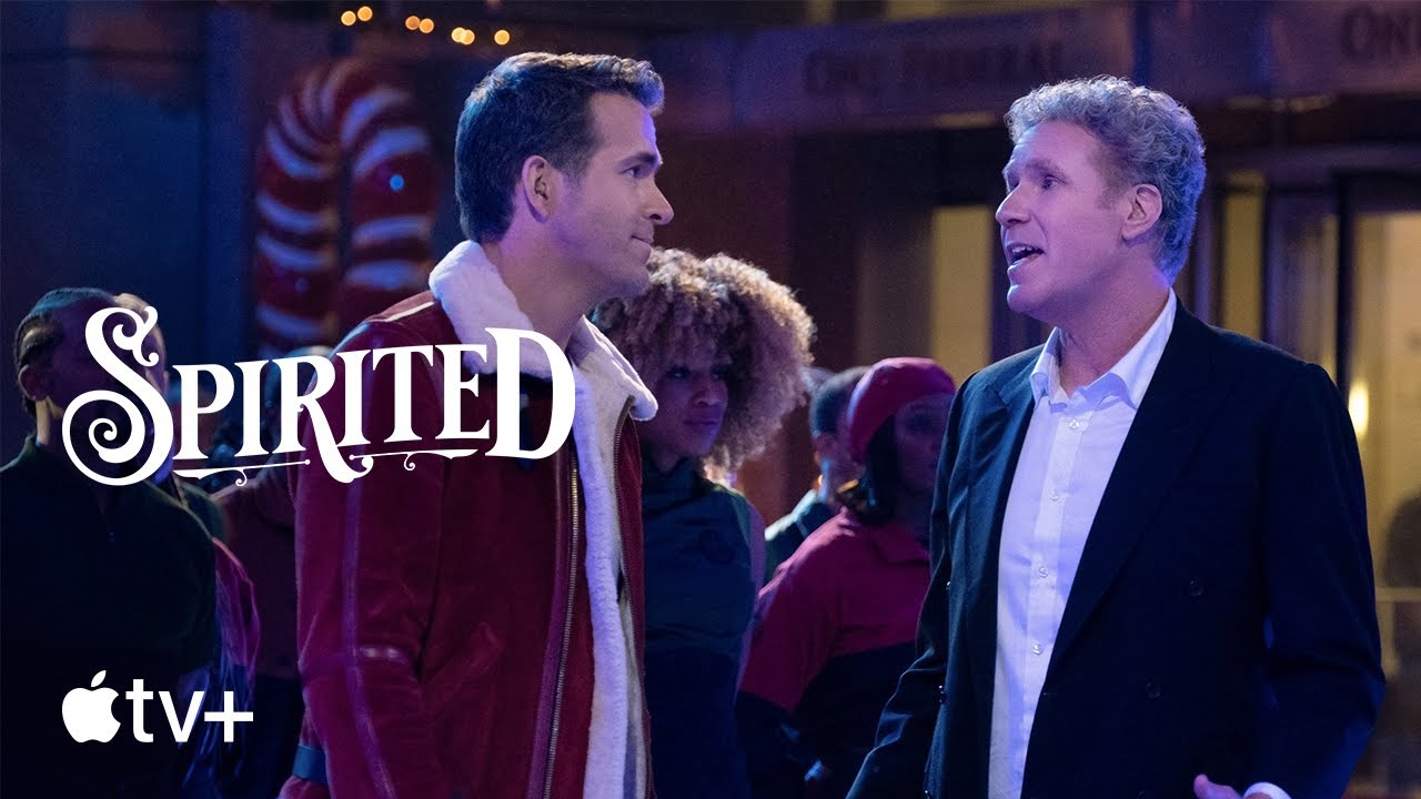 Spirited - Magia di Natale, trailer film Apple TV Plus con Ryan Reynolds e Will Ferrell