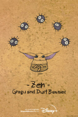 Star Wars Zen – Grogu and Dust Bunnies – Poster