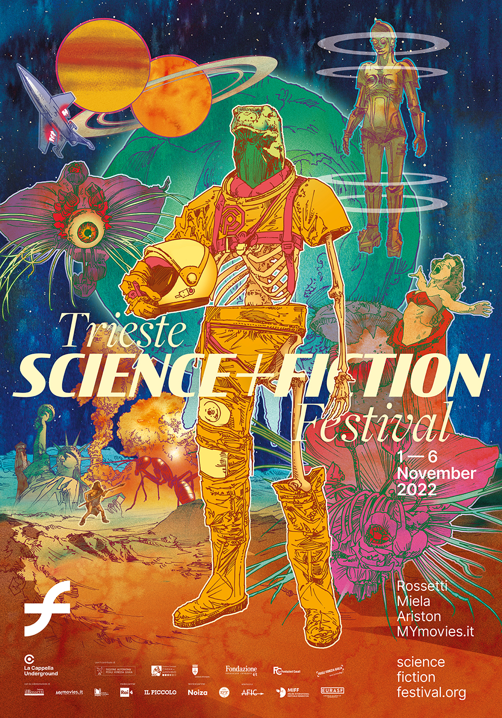 Trieste Science e Fiction Festival 2022 - il poster di Graham Humphreys