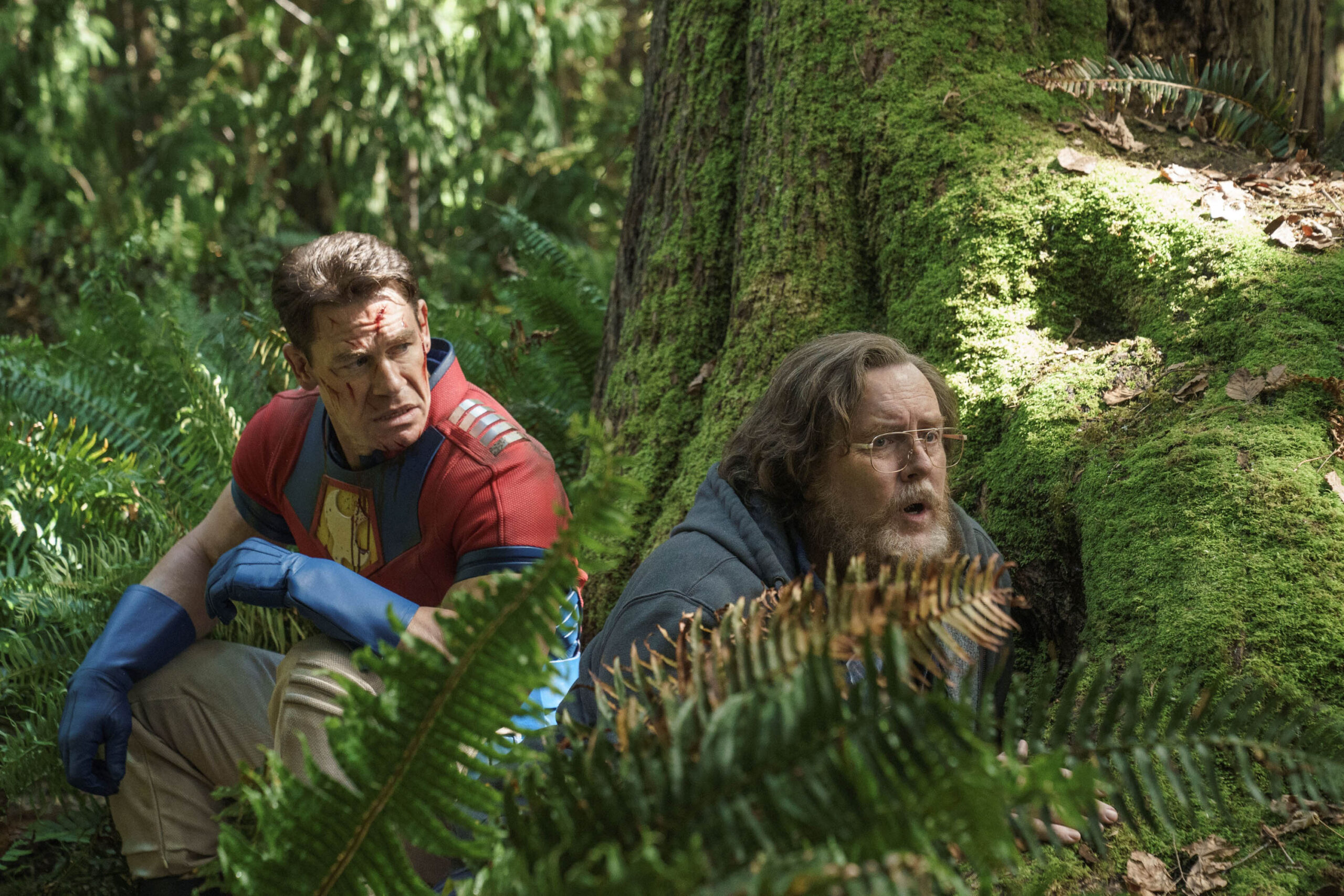 John Cena, Steve Agee in Peacemaker 1x07 [credit: Katie Yu/ HBO Max; courtesy of WarnerMedia]
