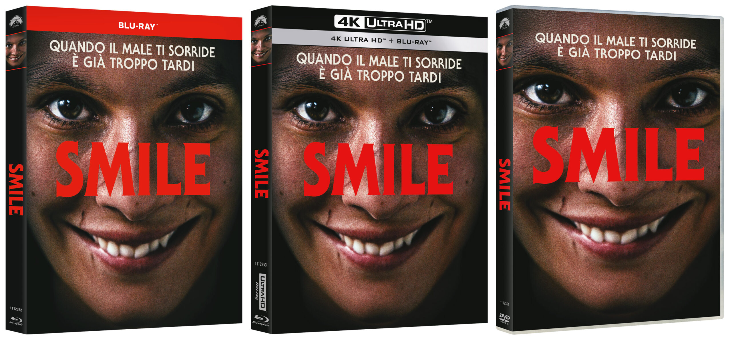 Smile  in DVD, Blu-ray e 4K UHD + Blu-ray
