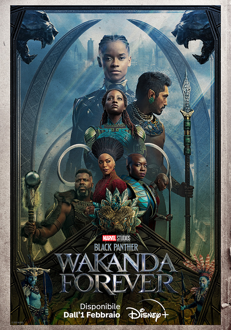 Black Panther: Wakanda Forever - Poster uscita Disney Plus