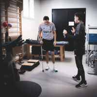 Federico Chiesa in riabilitazione con Alessandro Gatta – 28 febbraio 2022 a Torino, Italia