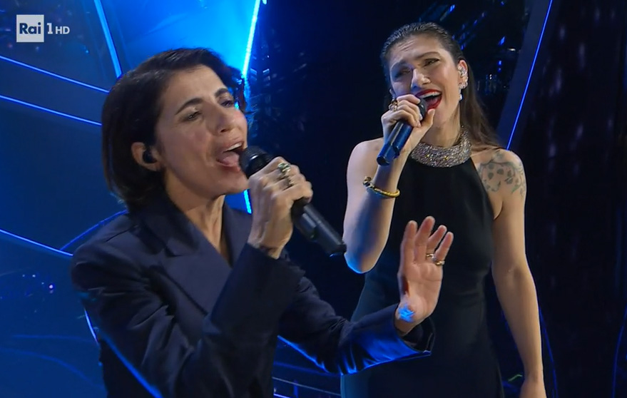 Sanremo 2023 | Giorgia con Elisa -un medley di 'Luce' e 'Di sole e d'azzurro'