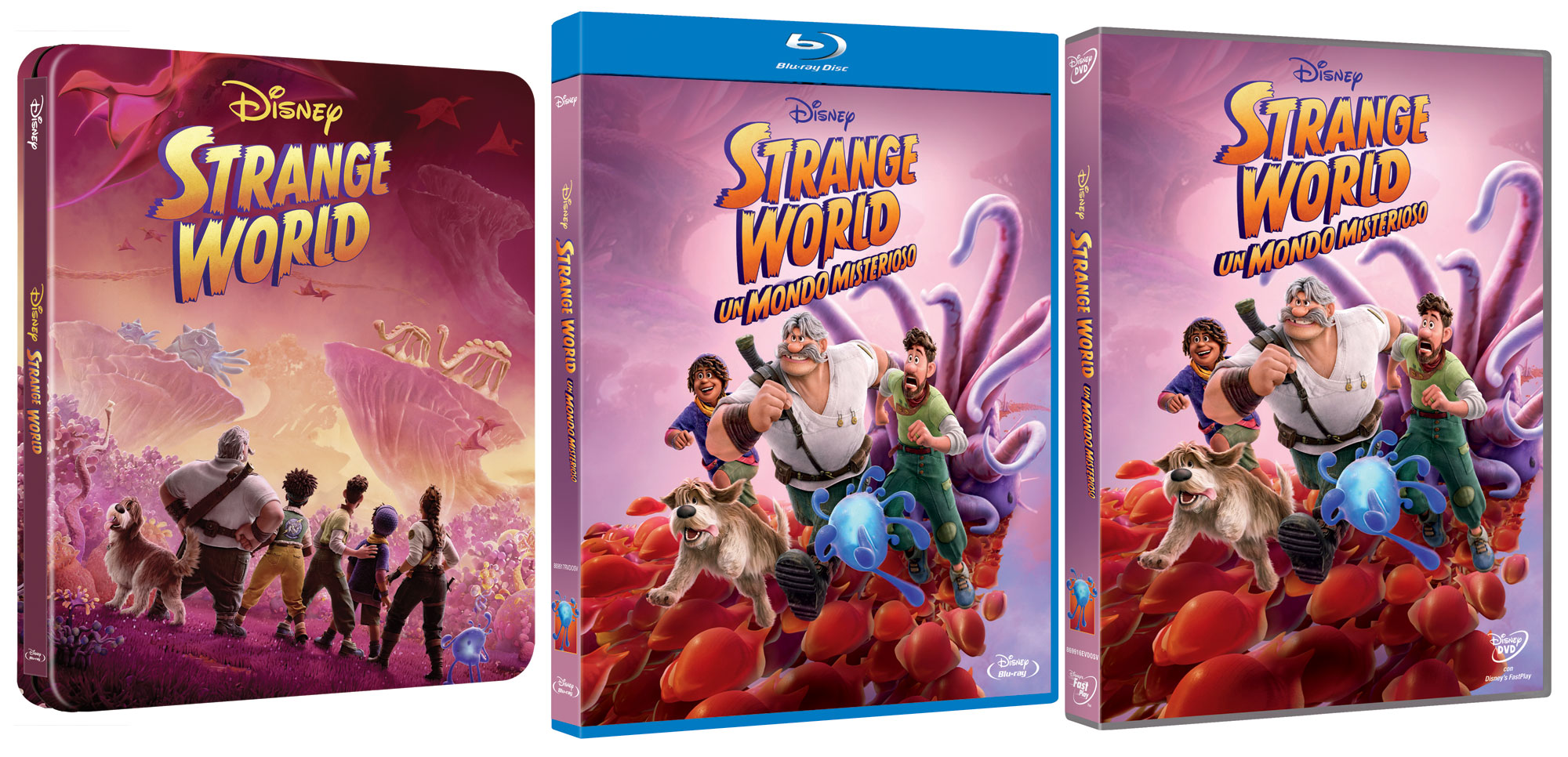 Strange World - Un Mondo Misterioso in DVD, Blu-ray e Steelbook