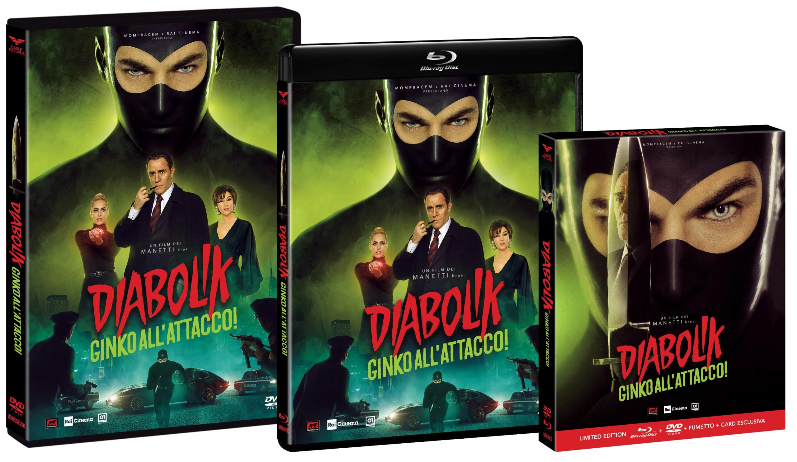 Diabolik - Ginko All'attacco in DVD, Blu-ray 