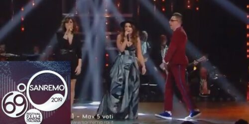 Sanremo 2019, Federica Carta, Shade e Cristina D’Avena cantano ‘Senza farlo apposta’