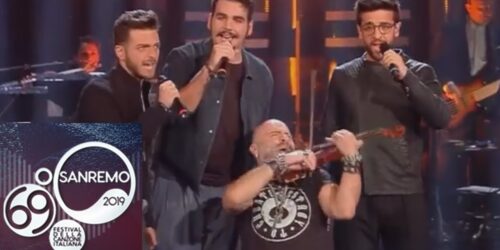 Sanremo 2019, Il Volo con Alessandro Quarta canta ‘Musica che resta’