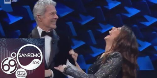 Sanremo 2019, Claudio Baglioni imita Maurizio Costanzo