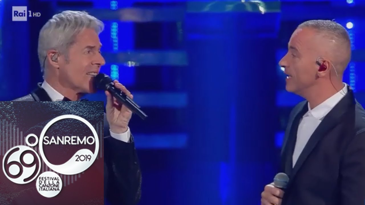 Sanremo 2019, Eros Ramazzotti e Claudio Baglioni cantano 'Adesso tu'