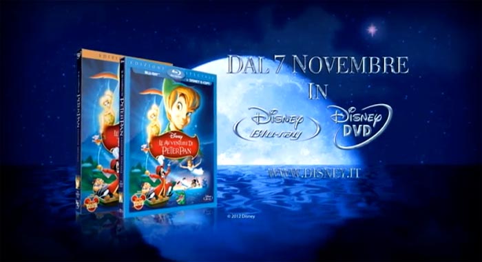 Promo Le Avventure di Peter Pan in Disney Blu-ray e DVD