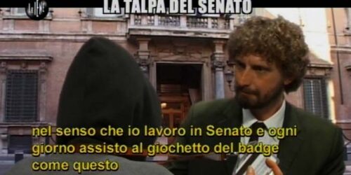 La talpa del Senato – Iene show 5 maggio 2013