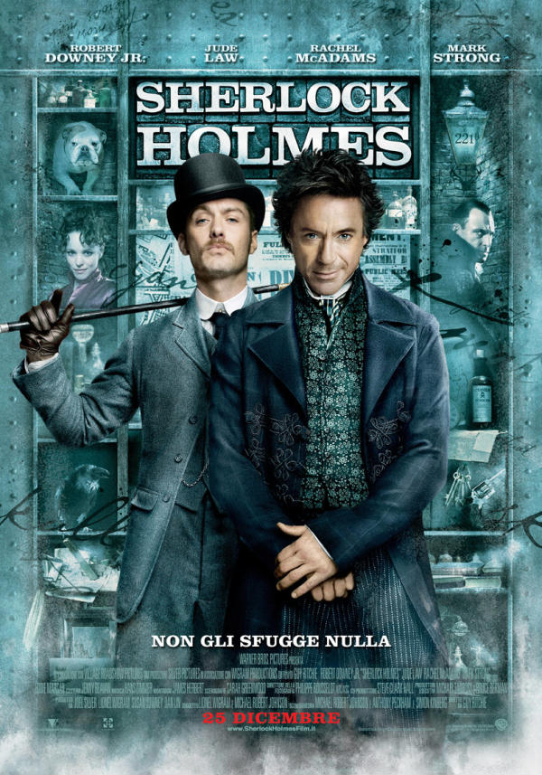 Il poster ufficiale del primo capitolo di Sherlock Holmes