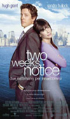 Locandina – Two Weeks Notice – Due settimane per innamorarsi