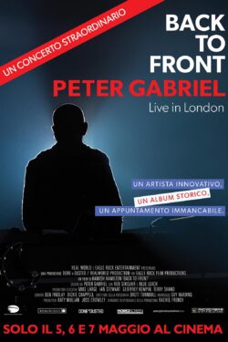 locandina Back To Front - Peter Gabriel Live in London