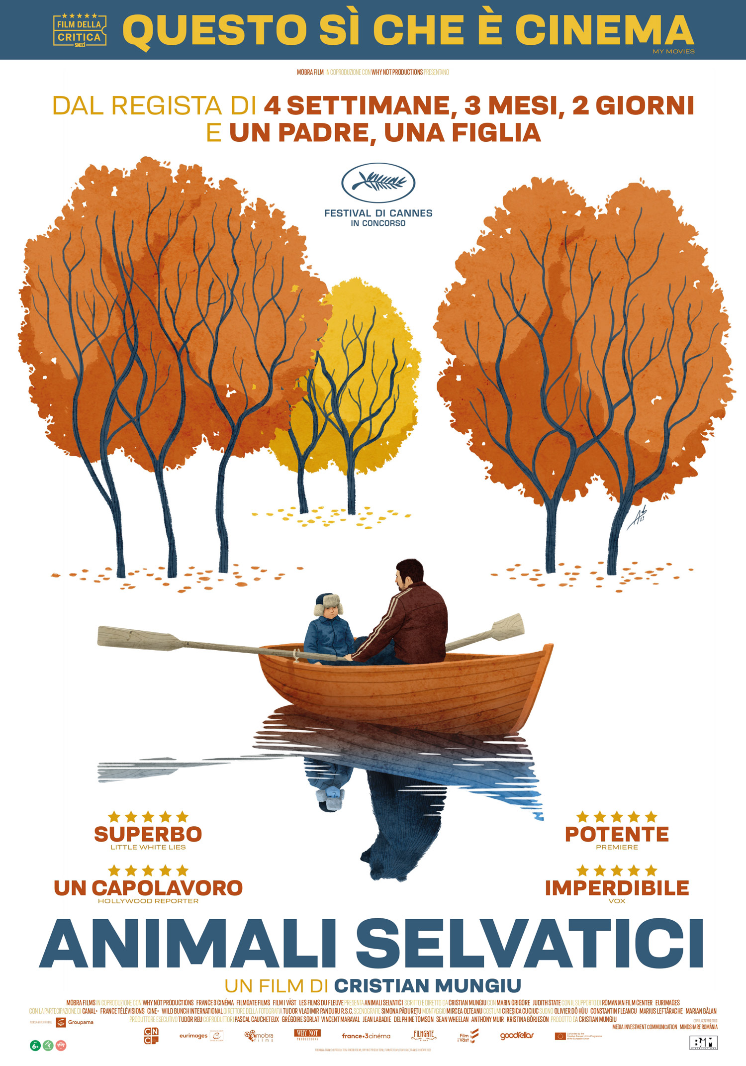 Poster Animali Selvatici di Cristian Mungiu - locandina realizzata da Andrea De Santis (Ghirigori Agency)
