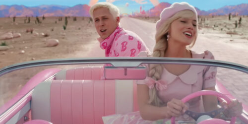 Barbie scena trailer film Margot Robbie e Ryan Gosling