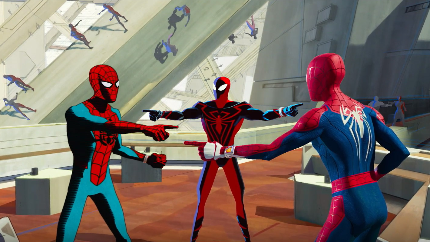 Bloccate Spider-Man, scena da clip film Spider-Man Across the Spider-Verse