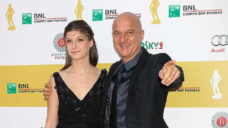 Claudio Bisio con la figlia Alice