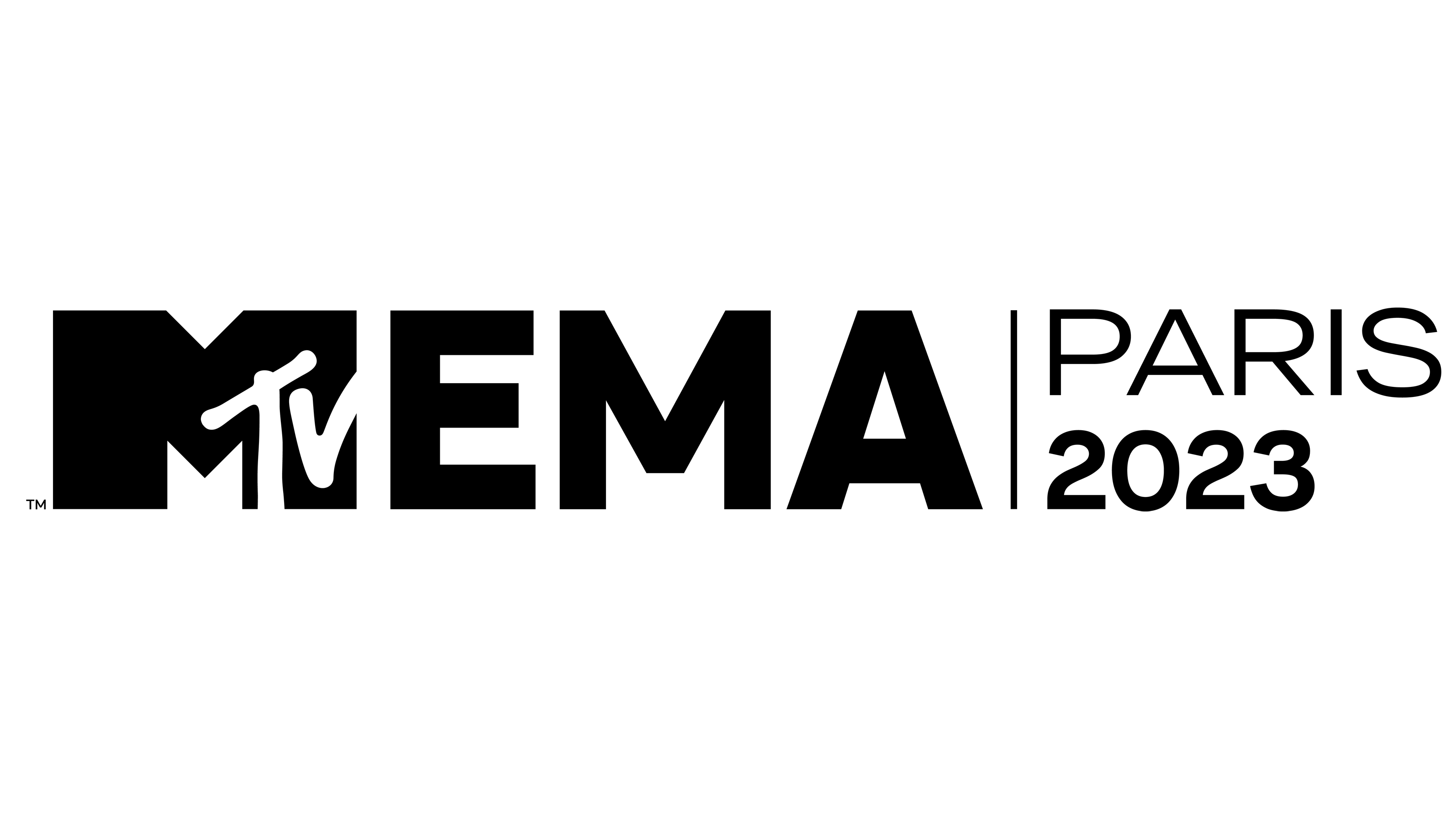 MTV EMA 2023 Parigi Logo Orizzontale