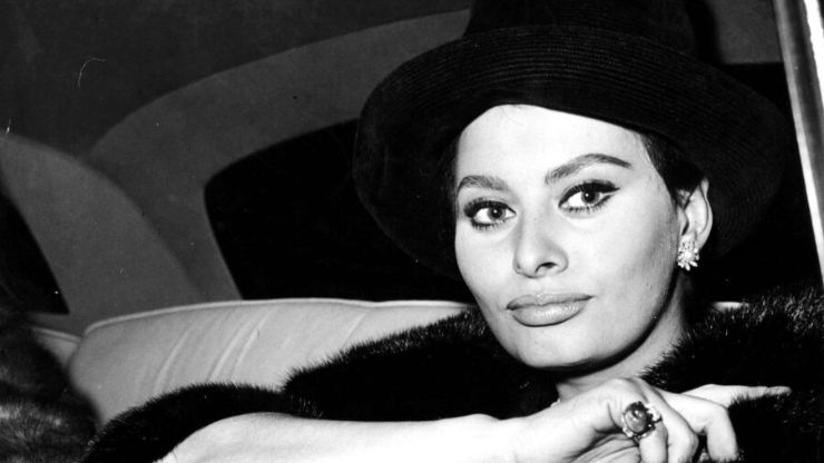 Sophia Loren in una vecchia foto